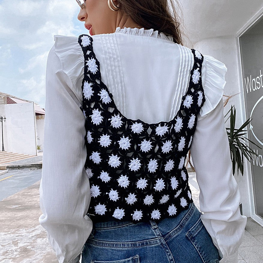 Damer hæklede Crop-Top Stilla