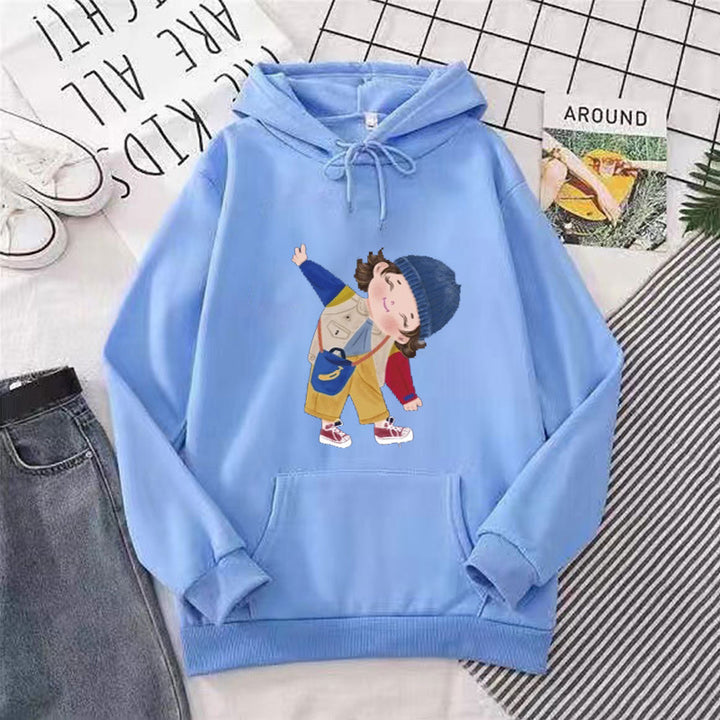 Dame hoodie med legende børne design Skovae
