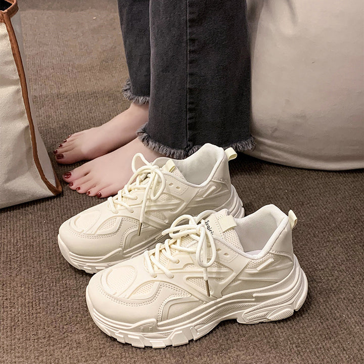 Dame sporty Chunky Sneakers med åndbare mesh-indsatser og skridsikker sål Stilla