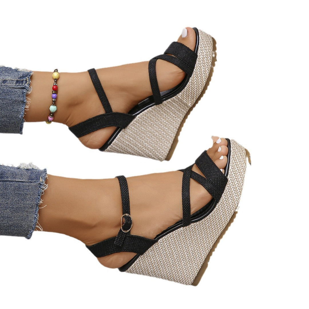 Dame Wedge-sandaler med justerbar rem og skridsikker sål Stilla
