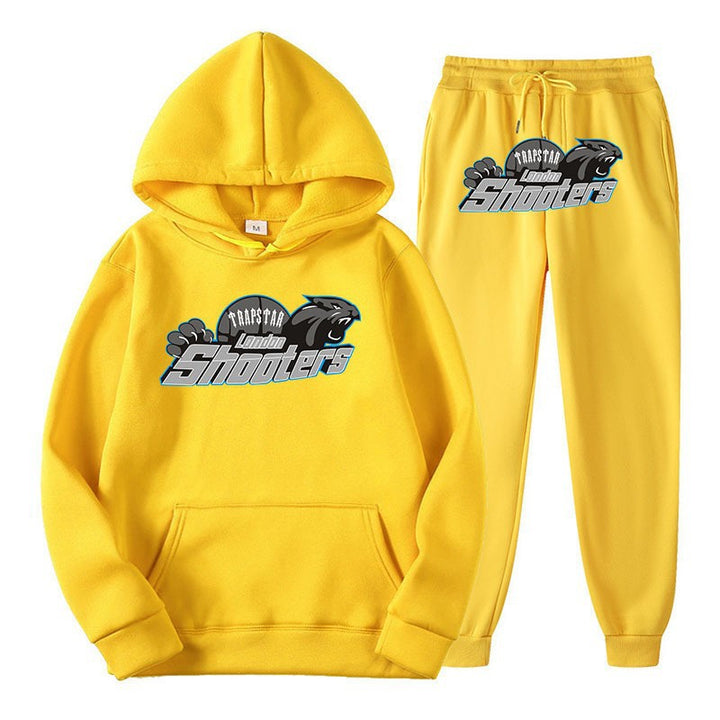 Dame's fritids hoodie og joggersæt med urban sportsdesign Skovae