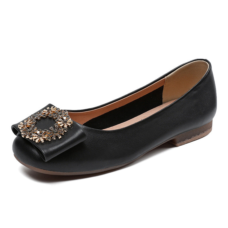 Dame Elegant Sløjfe-Detail Ballerinas Stilla