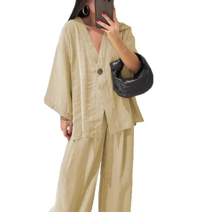 Dame Let og luftig Loungewear kombination med vid pasform Stilla