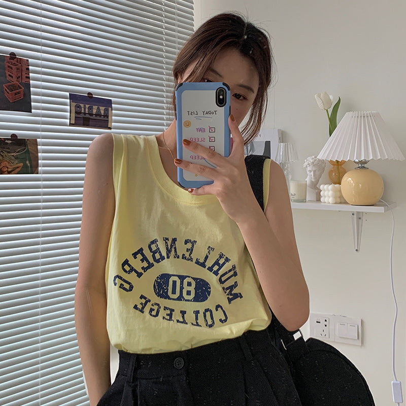 Femme Casual Grafik Tank Top Stilla