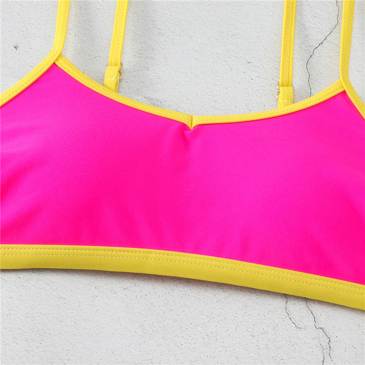 Dame bikini-sæt med sporty design og justerbare stropper Stilla