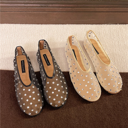 Dame ballerina med glitrende strass-applikationer Stilla