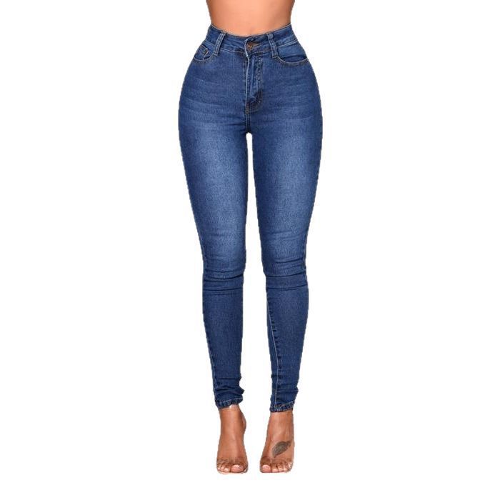 Dame Højtaljede Skinny Jeans i elegant design Stilla