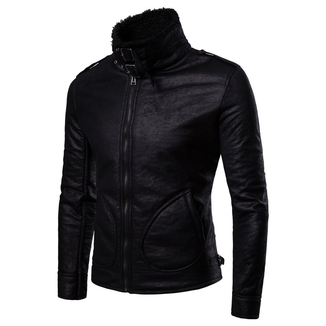 Herrer Premium Motorcykeljakke med Sherpa-krave Stilla