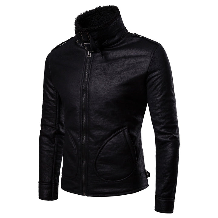 Herrer Premium Motorcykeljakke med Sherpa-krave Stilla