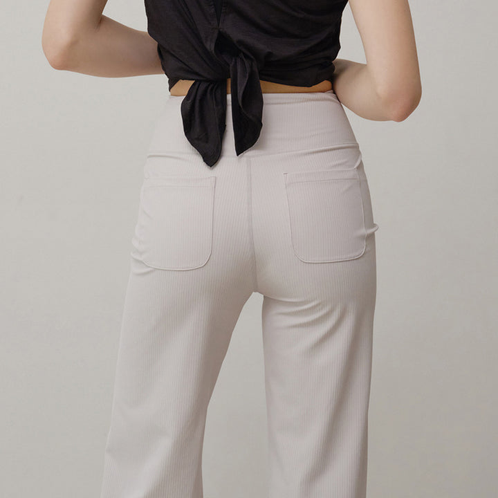 Dame højt skårne fitness-leggings med åndbar og elastisk pasform Stilla