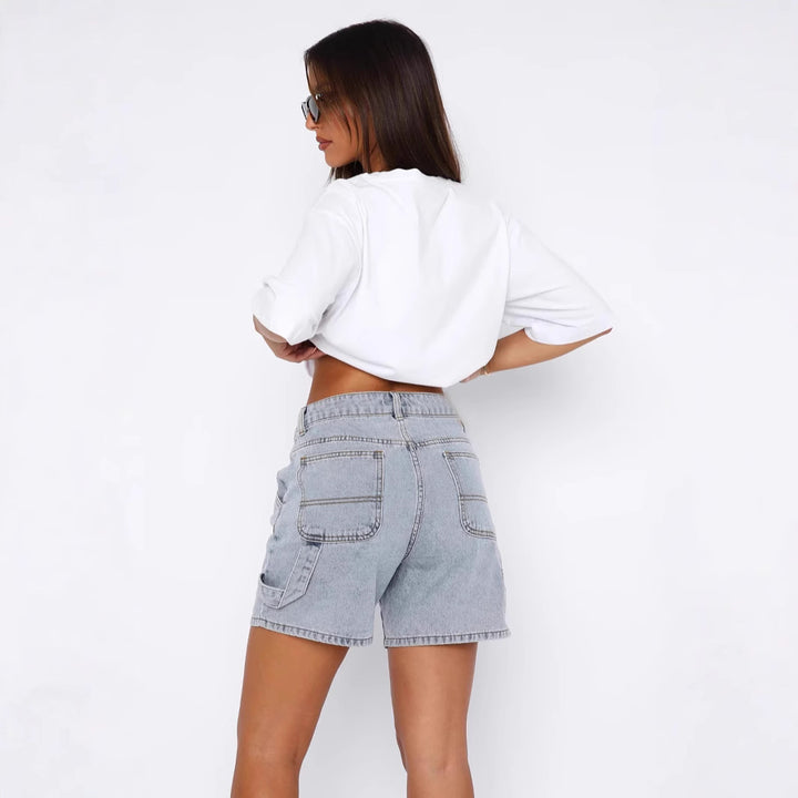 Dame cargo-shorts med sidelommer og afslappet snit Stilla