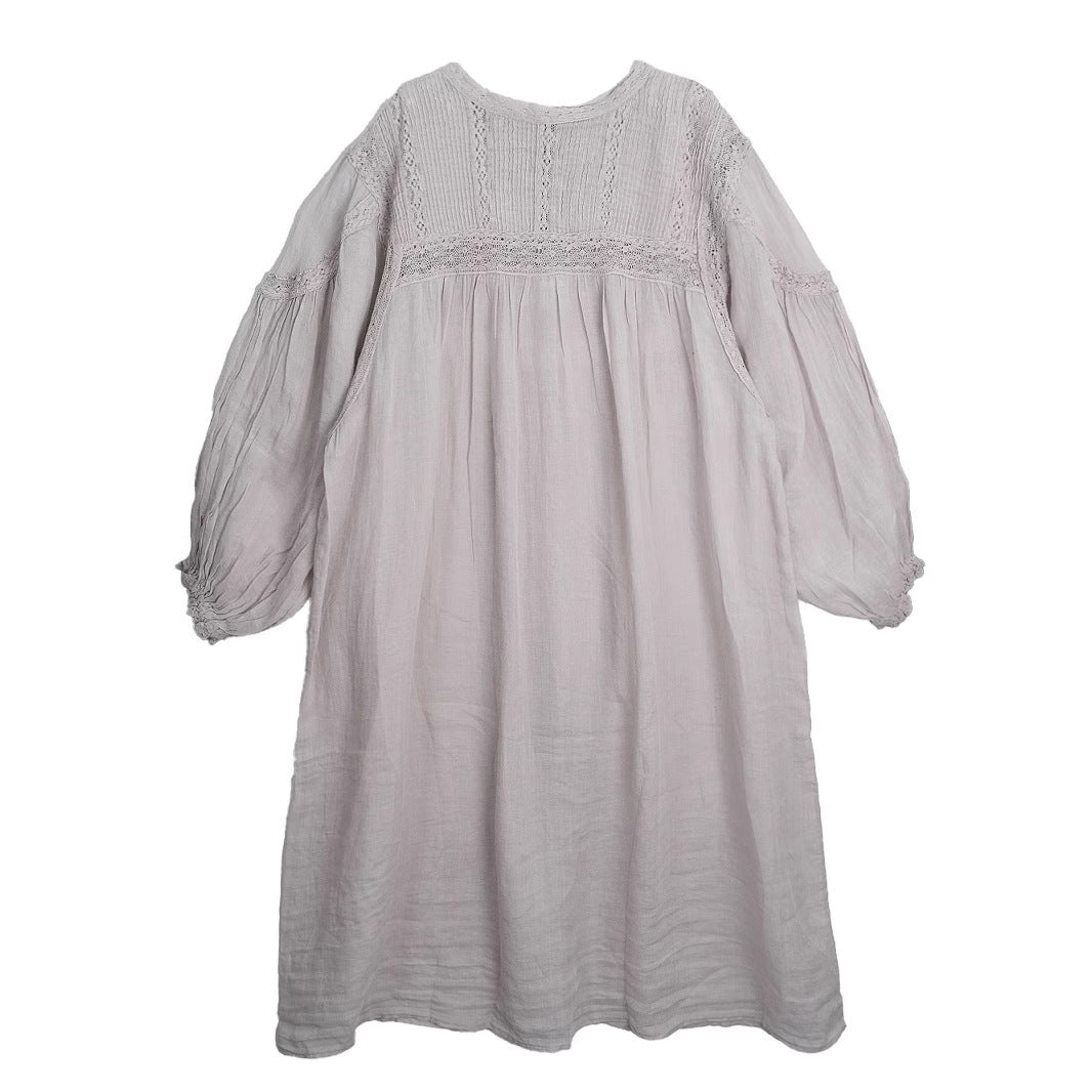 Femme Bohemian Lange Ærmer Maxi Kjole Stilla
