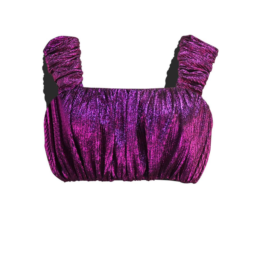 Damer Glitrende Bustier med Flæsedetaljer Skovae