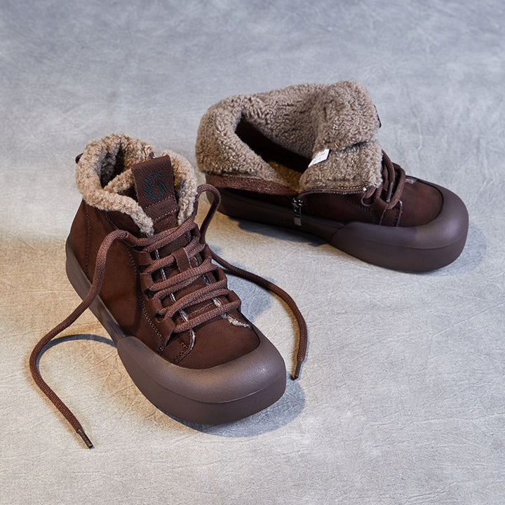 Kvinder Isoleret High-Top Fritids Sneakers med Plush Foring Stilla