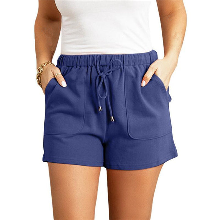 Dame behagelige Sweatshorts med elastisk talje og praktiske lommer Stilla