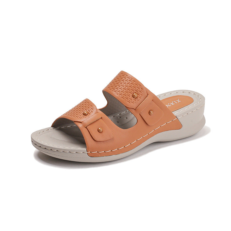 Dame sandaler med justerbart remdesign og komfortabel indersål Stilla