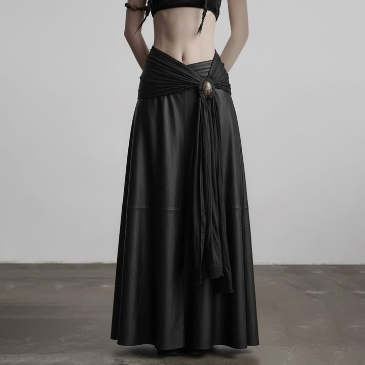 Dame elegant satin aften nederdel med raffinerede flæser og spidsen-hemmeligt Skovae