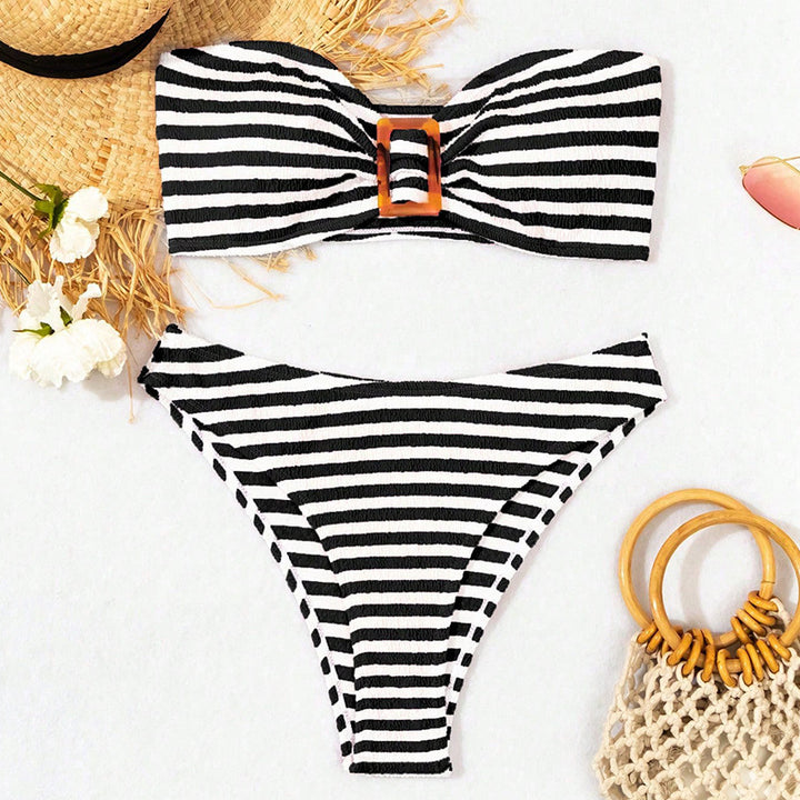 Dame bikini sæt med stropper og bandeau Stilla