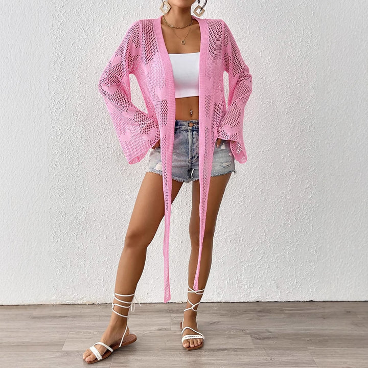 Dame Hækle Strand Cover-Up Cardigan Stilla