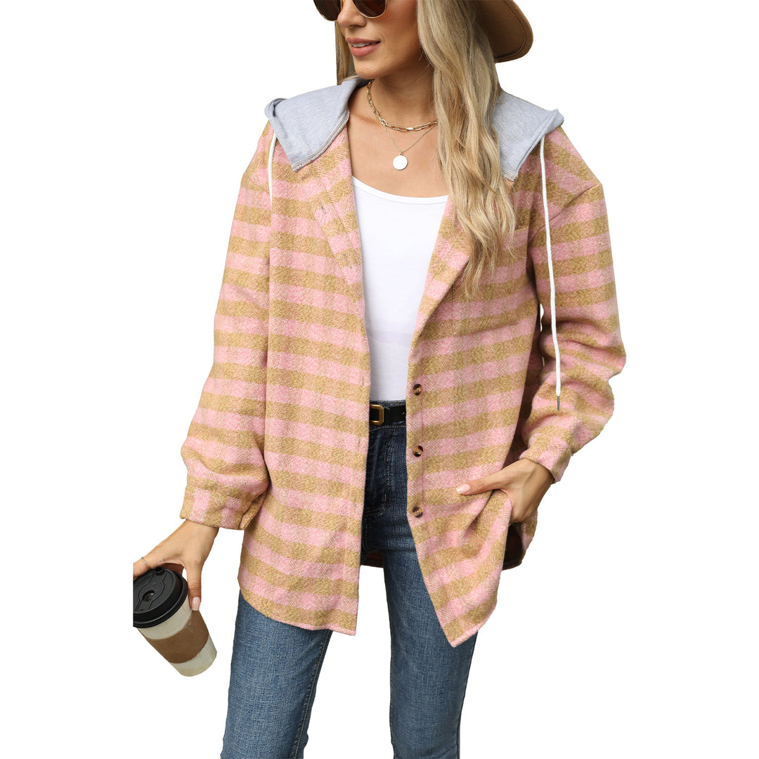 Dame Ternet Overshirt med Hætte Stilla