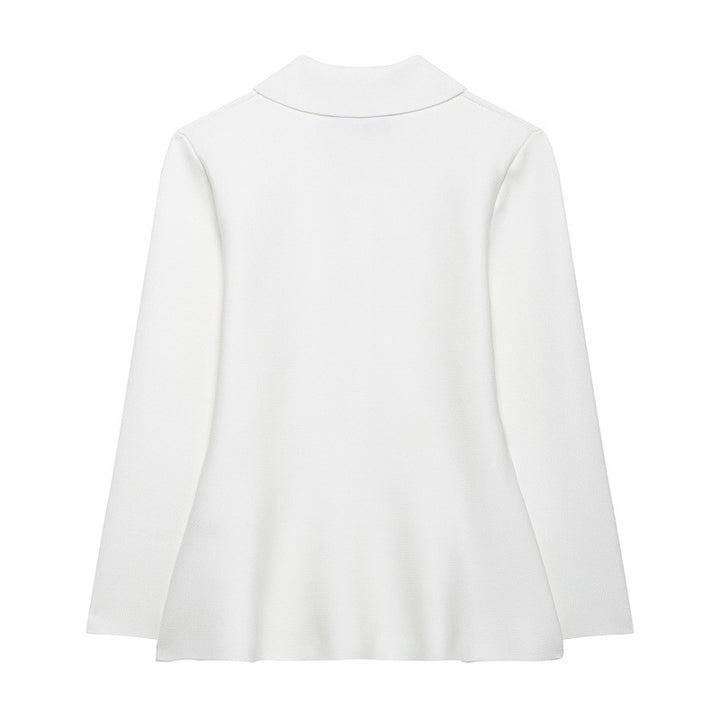 Femme Button-Up Faldet skjorte med Statement-krave Stilla