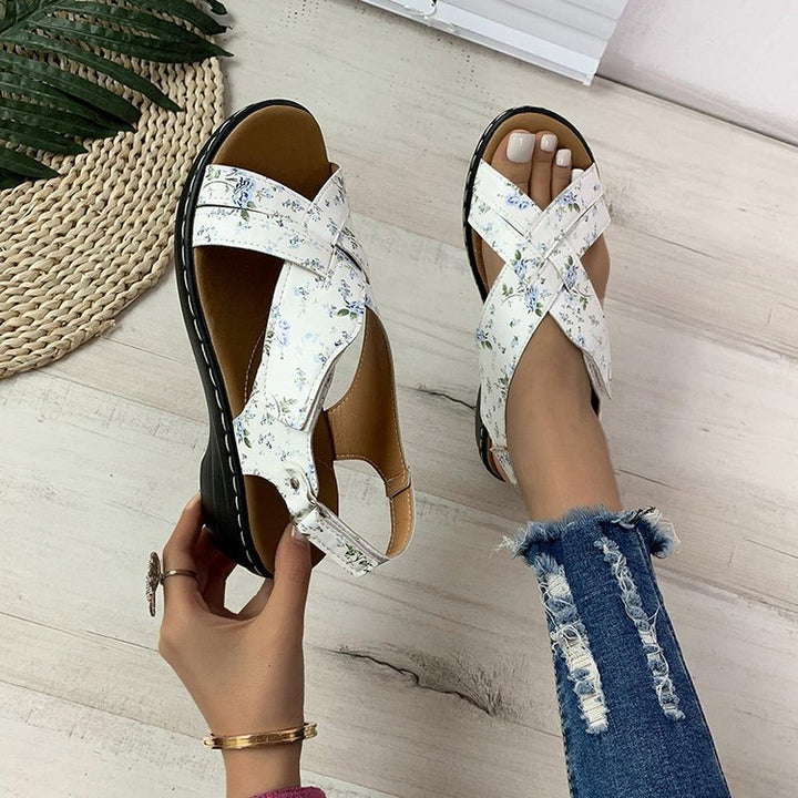 Dame Komfortable Sling-Sandaler med justerbar rem og polstret sål Stilla