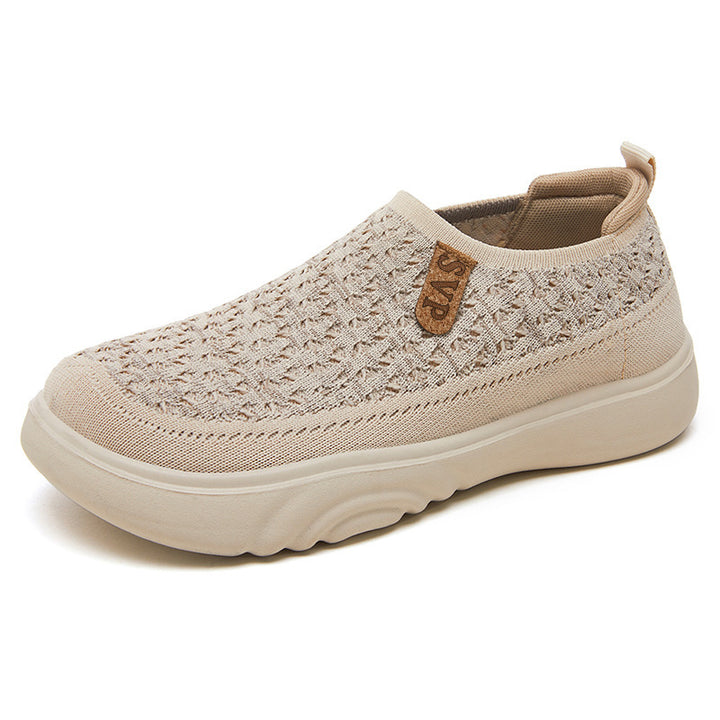 Femme Strik Slip-On Gå Sko Stilla