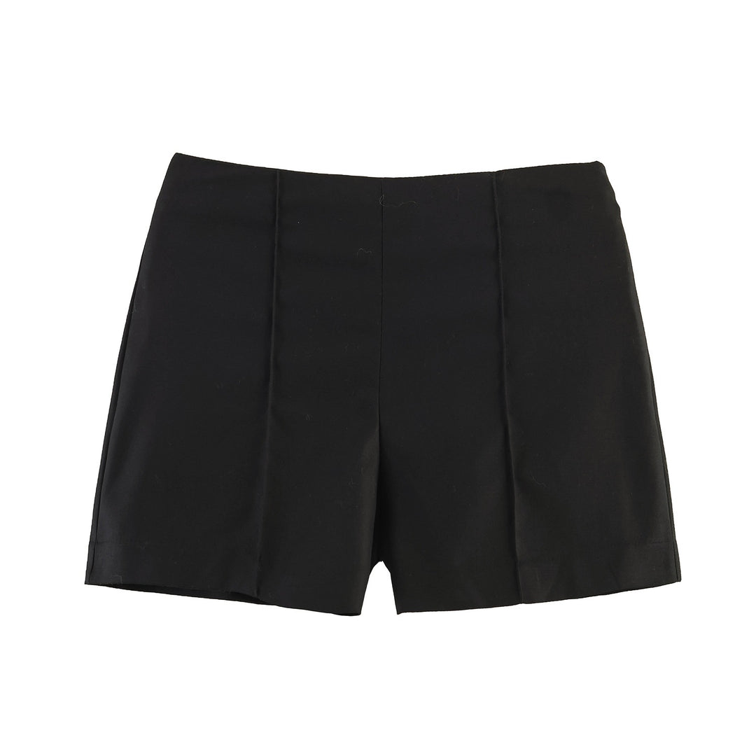 Dame elegante shorts med moderne plisserede detaljer Skovae