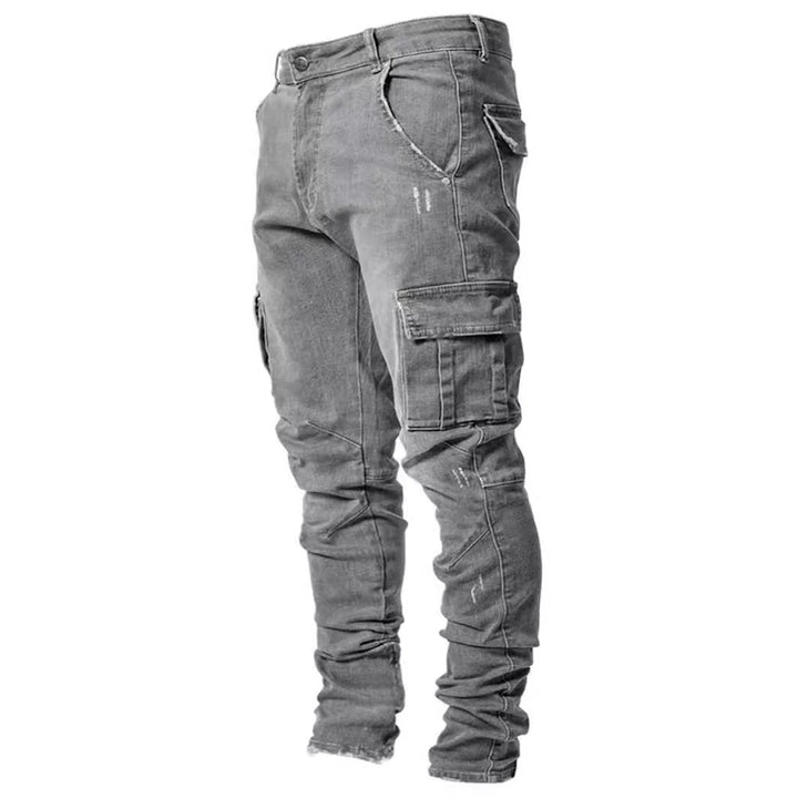 Herrer Cargo-bukser med fashionable lommer og smal pasform Stilla