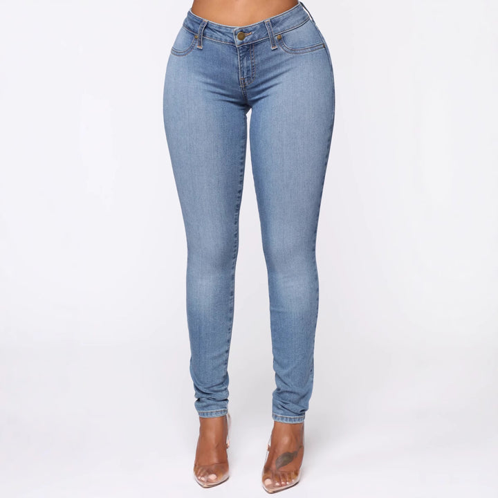 Damer Stretchjeans i klassisk Skinny-Fit Stilla