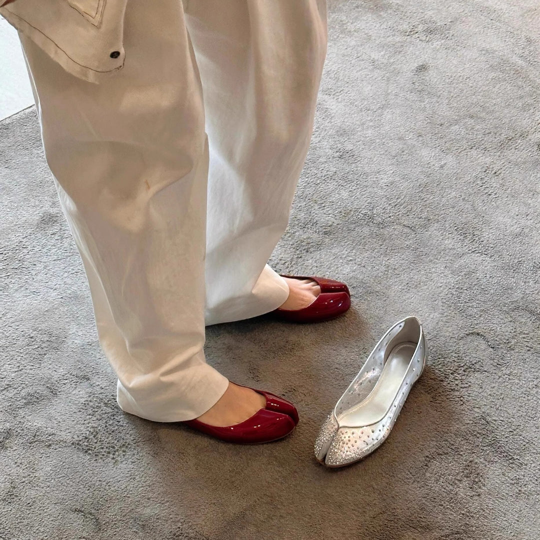 Damer Glitrende Spidse Ballerinaer Stilla