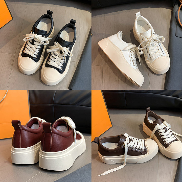 Dame Sneakers med fluffy mesh-overflade og moderne plateau Stilla