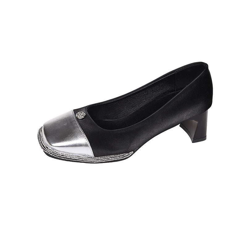 Dame Glinsende Elegante Pumps med Hæl Stilla