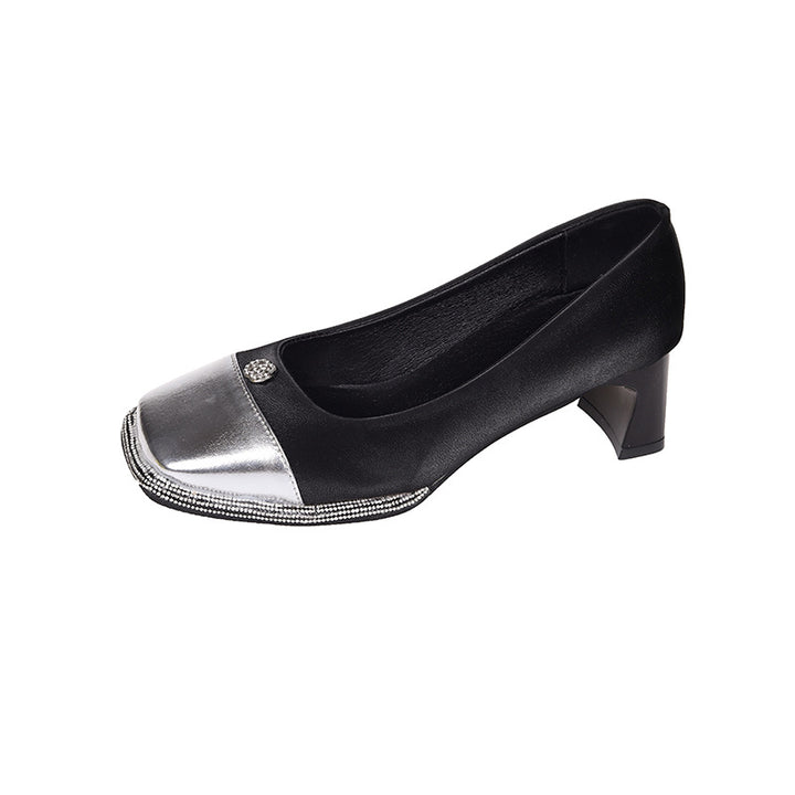 Dame Glinsende Elegante Pumps med Hæl Stilla