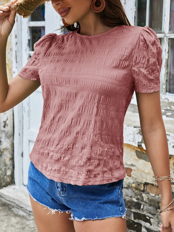 Dame Struktureret Bluse Stilla
