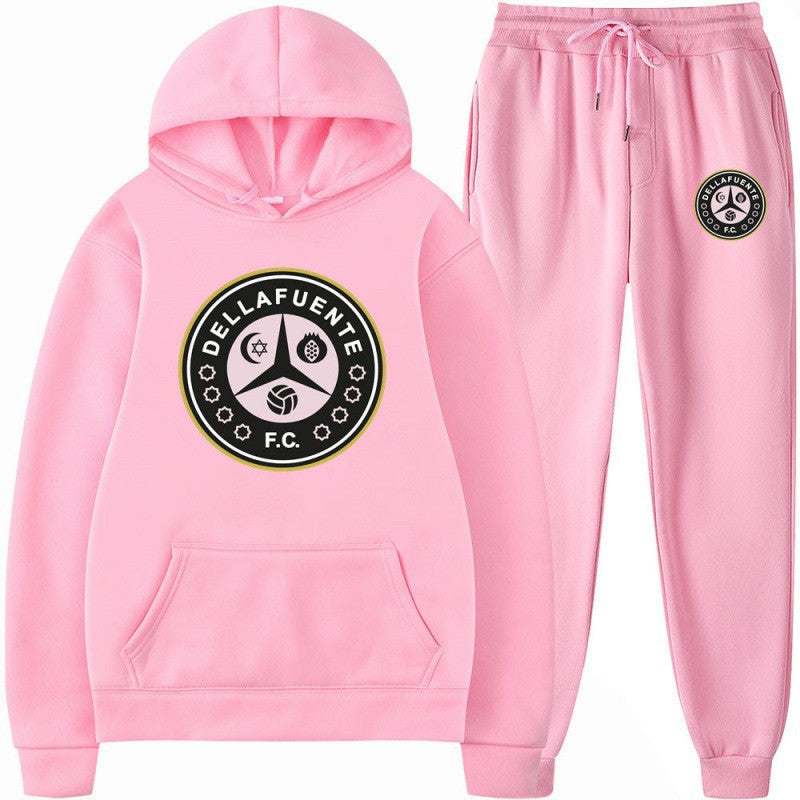 Kvinders sweatshirt og joggingbukser sæt med sporty klubmotiv Skovae