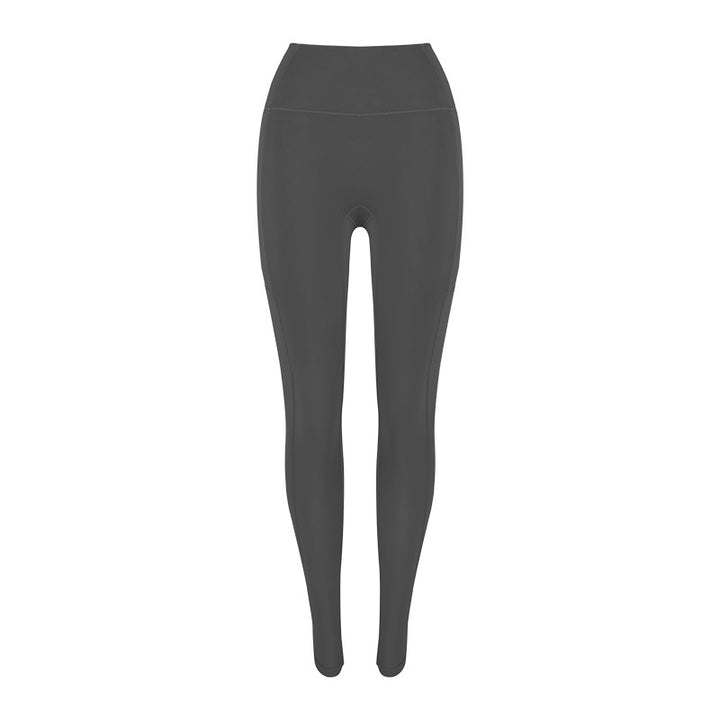 Dame højtaljede fitness-leggings i åndbart materiale Stilla
