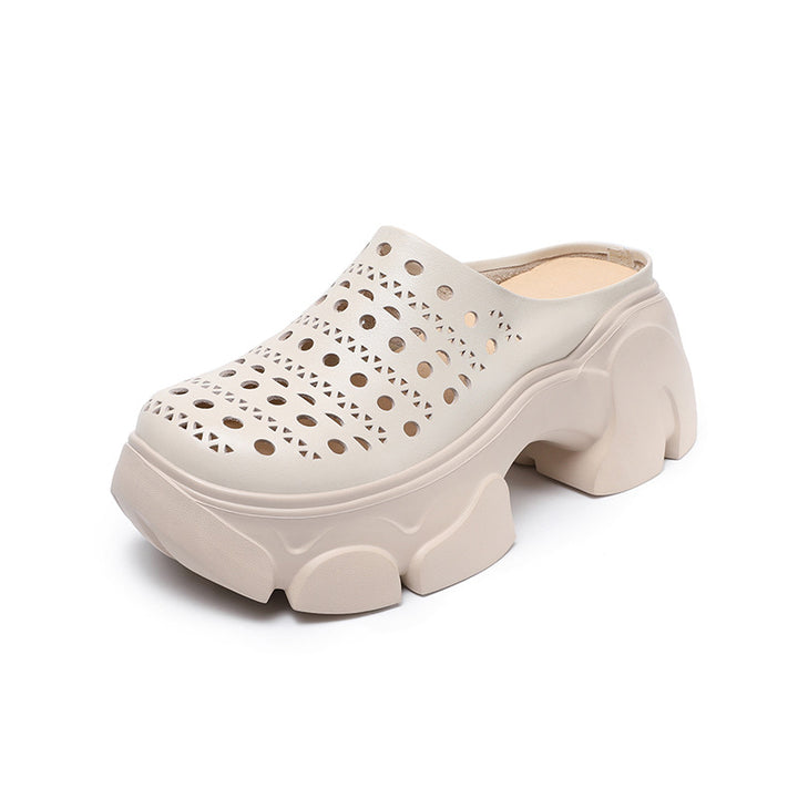 Femme Cut-Out Slip-On Clogs med Chunky-Sål Stilla