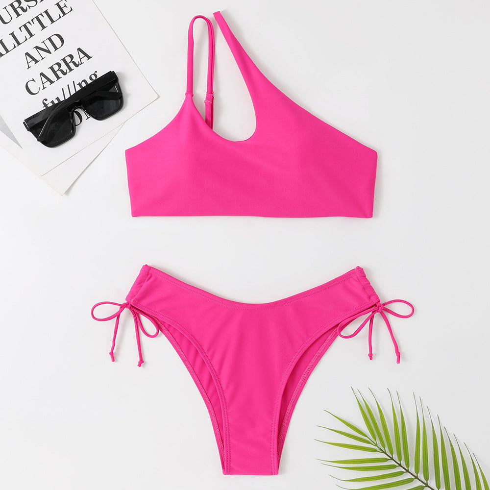 Dame High-Waist bikini-sæt med justerbare stropper og raffineret snit Stilla