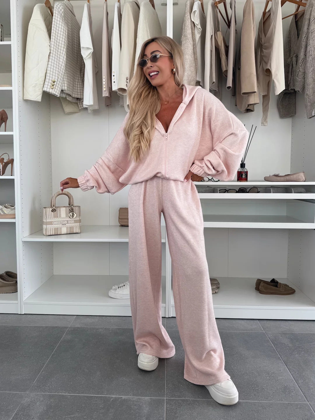 Dame moderne og komfortable hættetrøje jumpsuit Stilla