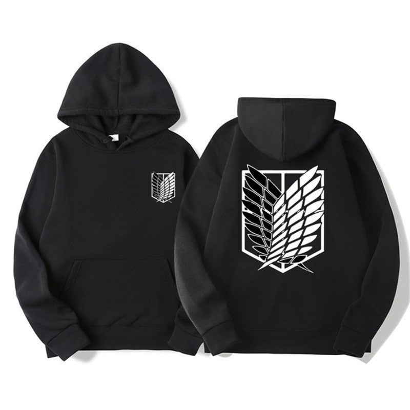 Dame hoodie med moderne anime design og praktisk kengurulomme Skovae
