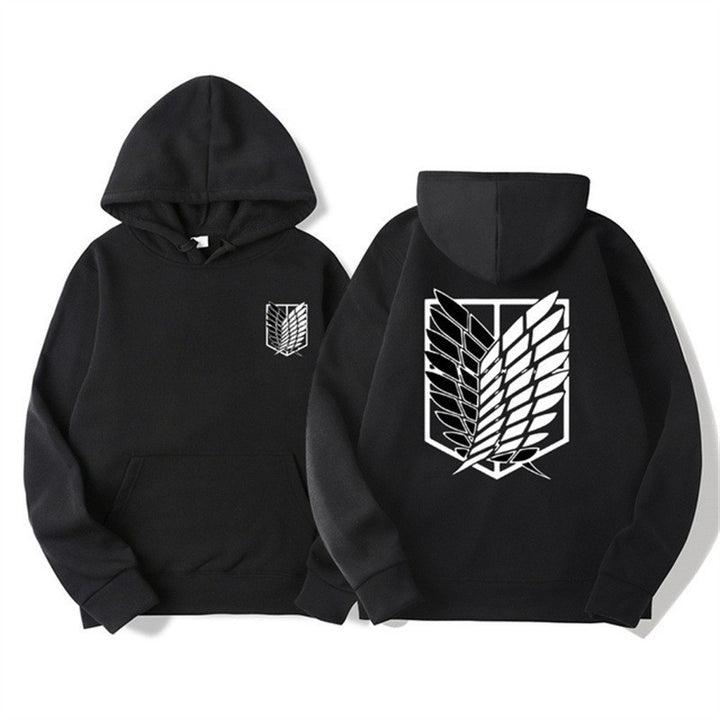Dame hoodie med moderne anime design og praktisk kengurulomme Skovae
