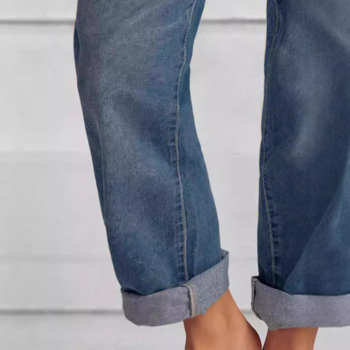 Dame High-Waist Relaxed Fit Denim Jeans Stilla