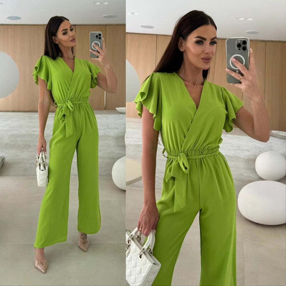 Dame Flydende Flæseærme Jumpsuit Stilla