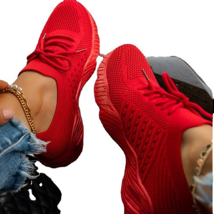 Dame Sporty Sneakers med åndbart strik-overmateriale og fleksibelt sålprofil Stilla