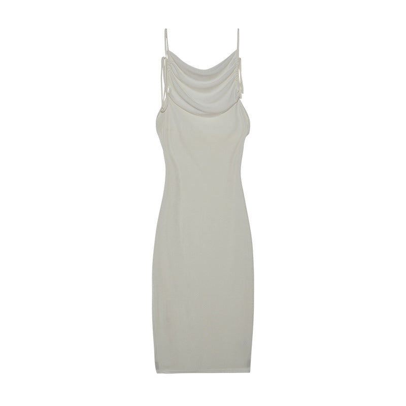 Dame Bodycon Slipkjole med justerbare stropper Stilla