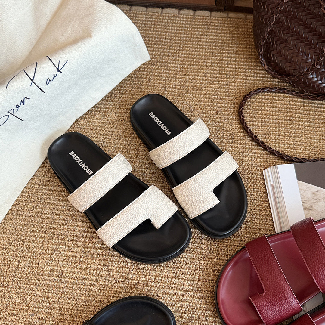 Femme Dual-Strap Komfort Slide Sandaler Stilla