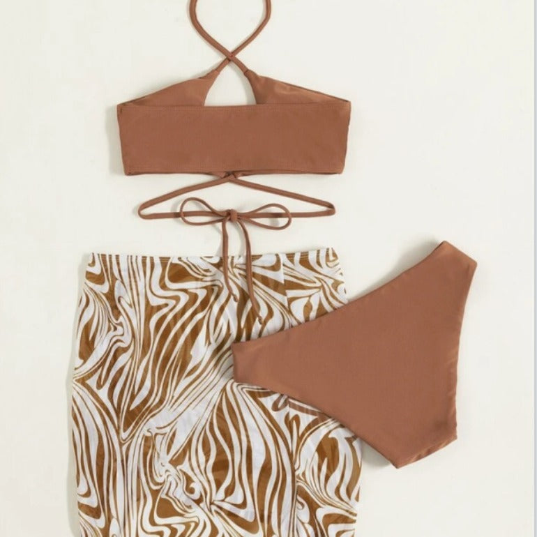 Dame Bikini-top med trendy overdel og raffineret bindingsdesign Stilla