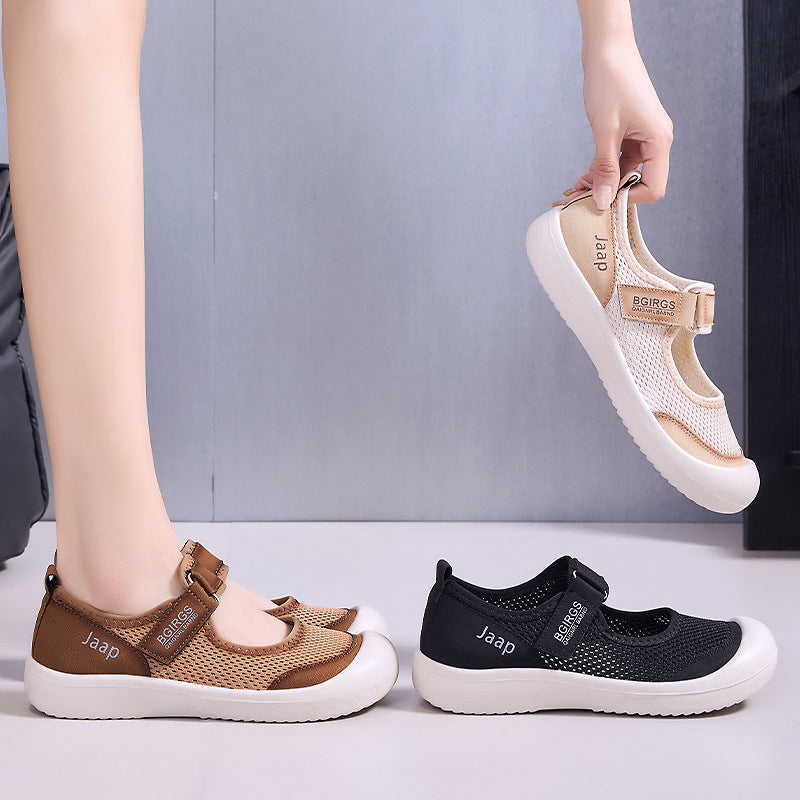 Femme Justerbare Åndbare Mesh Slipper Sko Stilla