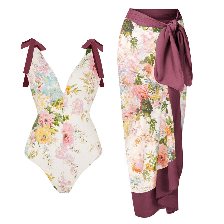 Dame badetøj og sarong sæt Skovae